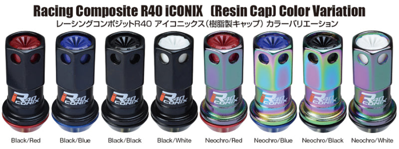 Project Kics 16+4 Locks Neocro R40 Iconix W/ Plastic Cap