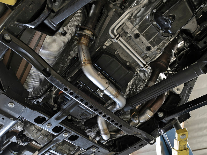 JLラングラー 3.6用 AFE POWAR フロントYパイプ aFe POWER Twisted Steel Y-Pipe 2-1/4in 409 SS Exhaust System