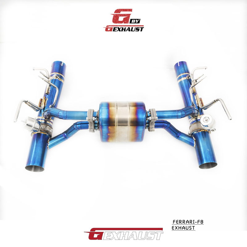 Ferrari F8 titanium exhaust
