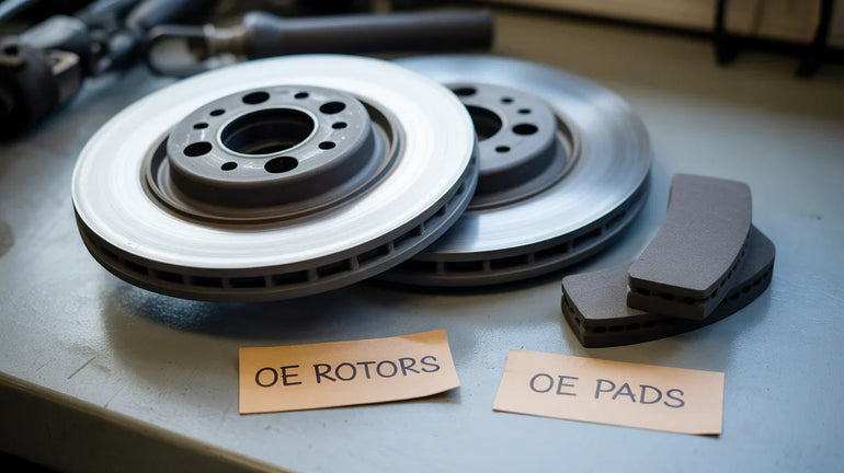 Do OE rotors work better with OE brake pads? Comparing OEM brake pads, OE rotors, and aftermarket brands