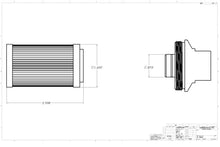 Load image into Gallery viewer, Aeromotive In-Line Filter - AN-08 size Male - 10 Micron Microglass Element - Bright-Dip Black